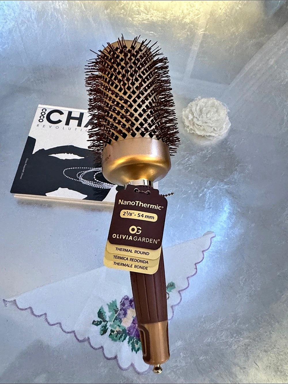 Olivia Garden NanoThermic NT-54 2 1/8" 54 mm Thermal Round Brush NWT